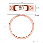 Diamond Floral Band Ring in 18K Vermeil Rose Gold Plated Sterling Silver_7665090_5