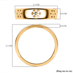 Diamond Floral Band Ring in 18K Vermeil Yellow Gold Plated Sterling Silver_7665098_5
