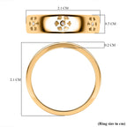 Diamond Floral Band Ring in 18K Vermeil Yellow Gold Plated Sterling Silver_7665107_5