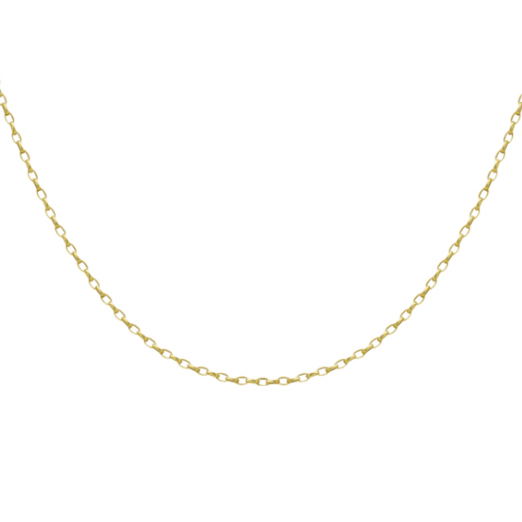 Hatton Garden Close Out Deal - 9K Yellow Gold Belcher Necklace (Size - 18)_7667792_1