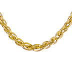 9K Yellow Gold Heavy Graduated Woven Link Necklace (Size - 18), Gold Wt. 14.20 Gms_7667951