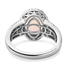 Ethiopian Welo Opal, Zambian Emerald and Natural Zircon Ring in Platinum Overlay Sterling Silver 3.18 Ct._7668806_4