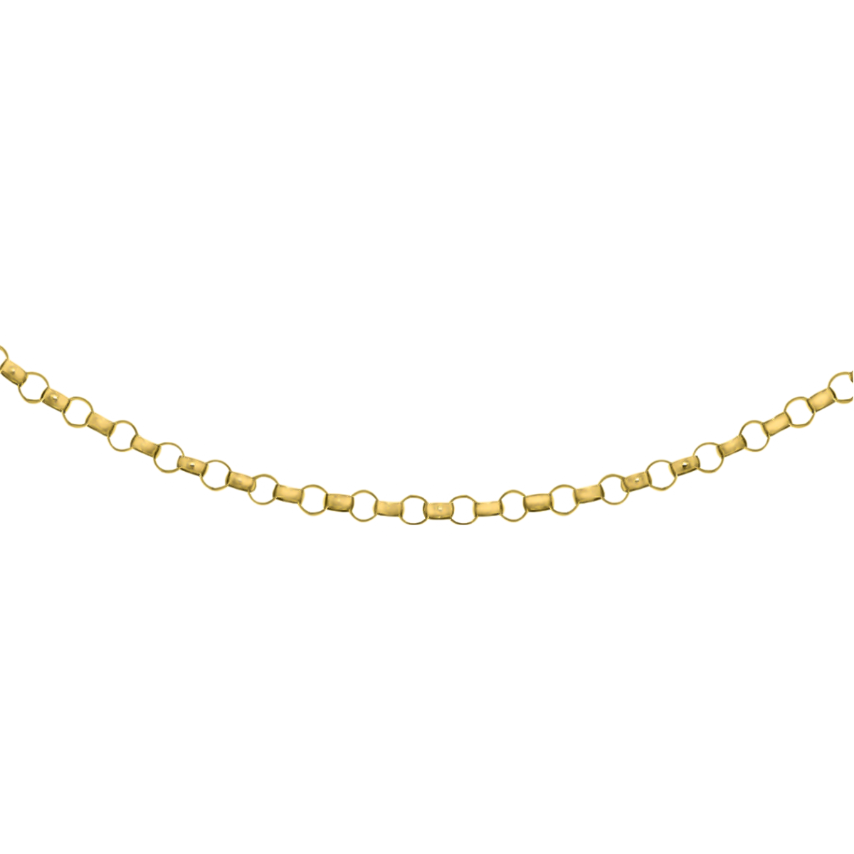 Hatton Garden Closeout - 9K Yellow Gold Belcher Necklace (Size - 18) V32578834 0