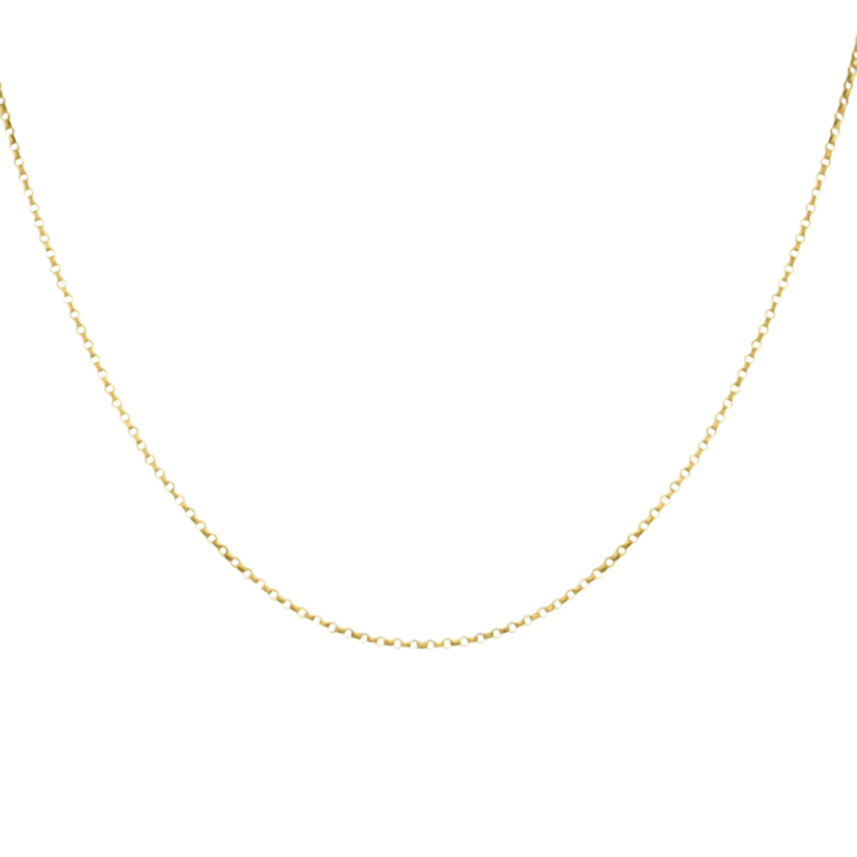 Hatton Garden Closeout - 9K Yellow Gold Belcher Necklace (Size - 18) V32578834 1