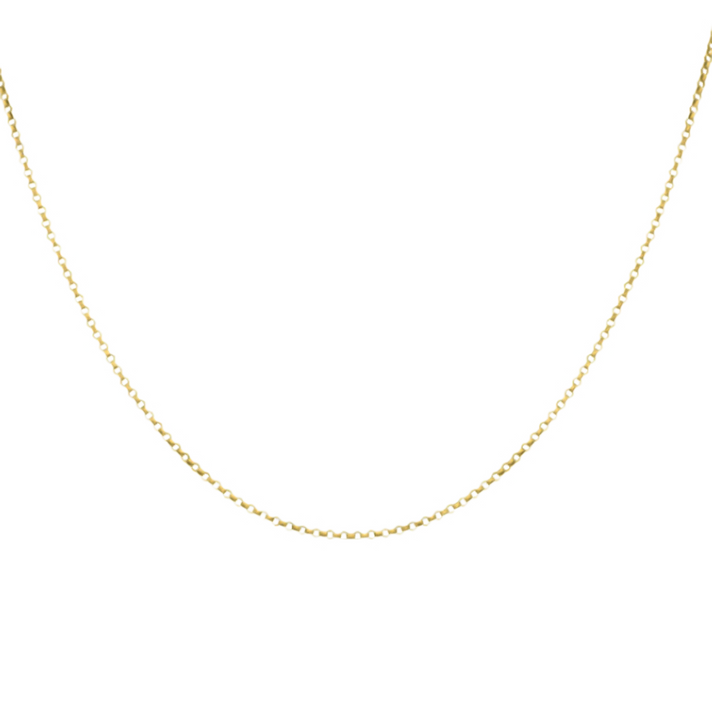 Hatton Garden Closeout - 9K Yellow Gold Belcher Necklace (Size - 18) 7670077 2