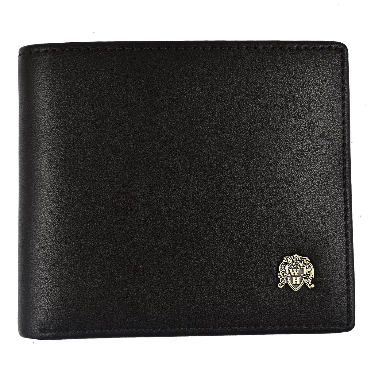 William Hunt Genuine Leather Double Fold Mens Wallet - Dark Brown 7672496 0