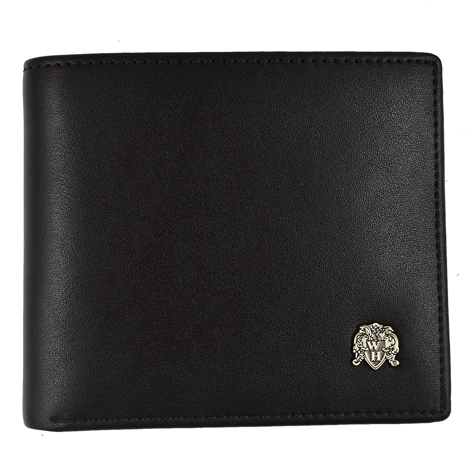 William Hunt Genuine Leather Double Fold Mens Wallet - Dark Brown 7672496 0