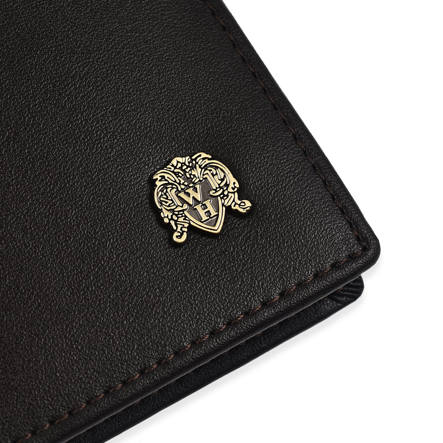 William Hunt Genuine Leather Double Fold Mens Wallet - Dark Brown 7672496 1