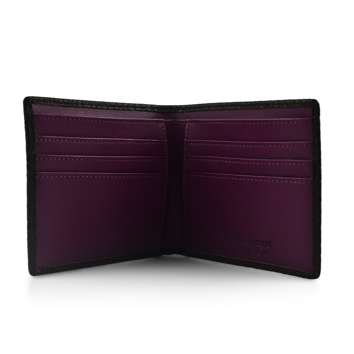 William Hunt Genuine Leather Double Fold Mens Wallet - Dark Brown 7672496 2