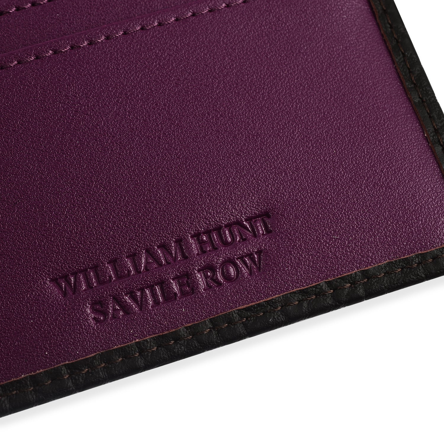 William Hunt Genuine Leather Double Fold Mens Wallet - Dark Brown 7672496 3