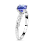 Rhapsody - 950 Platinum AGI Certified AAAA Tanzanite Solitaire Ring 1.50 Ct, Platinum Wt. 4.70 Gms_7672782_3