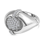 GP Art Deco Collection - Pink Opal & Natural Zircon Ring in Platinum Overlay Sterling Silver 5.54 Ct, Silver Wt 11.00 GM_7672903