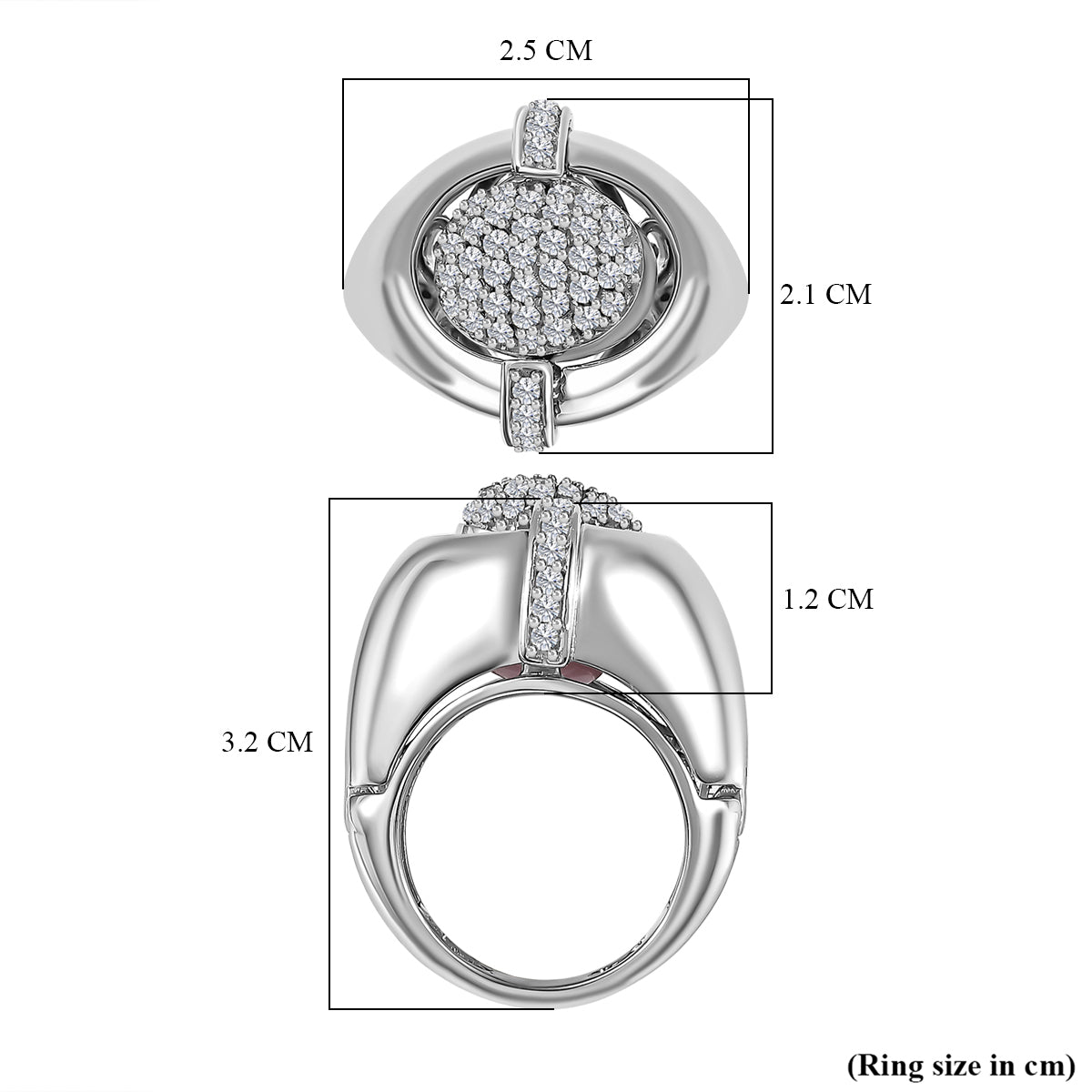 GP Art Deco Collection - Pink Opal &amp; Natural Zircon Ring in Platinum Overlay Sterling Silver 5.54 Ct, Silver Wt 11.00 GM 7672903 5