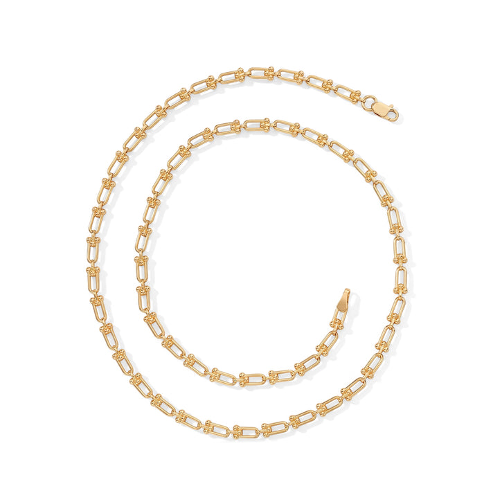 Manhattan Designer Close Out - 9K Yellow Gold Industrial Link Necklace (Size - 20) 3.91 Gms 7674311 1