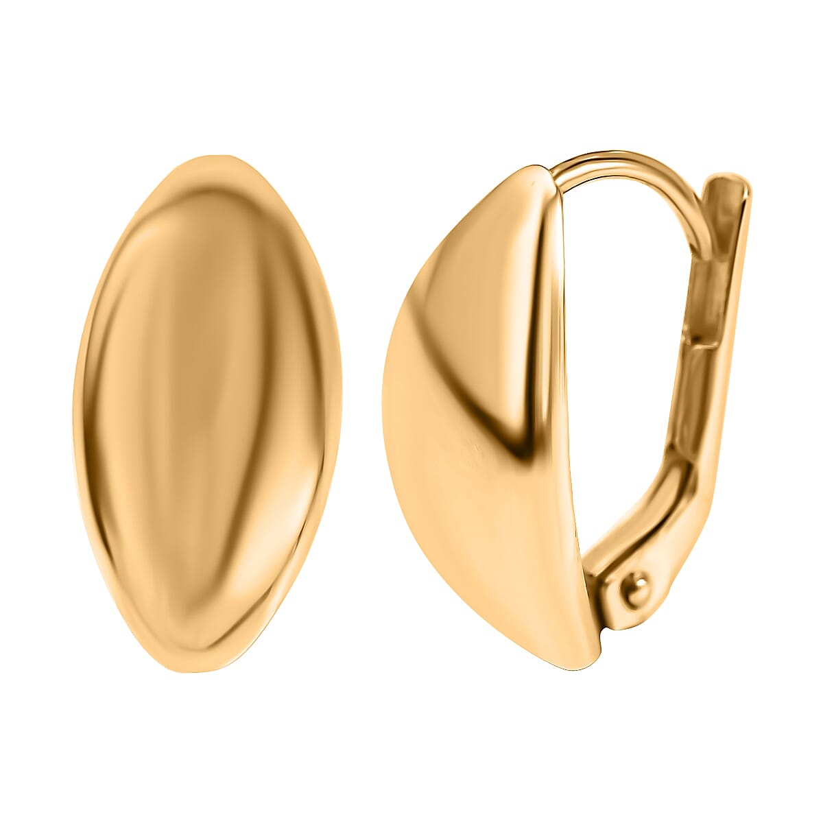 Ottoman Treasures - 9K Yellow Gold Dome Drop Earrings 7674391 4