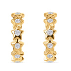 9K Yellow Gold Cubic Zirconia Hoop Earrings_7674855