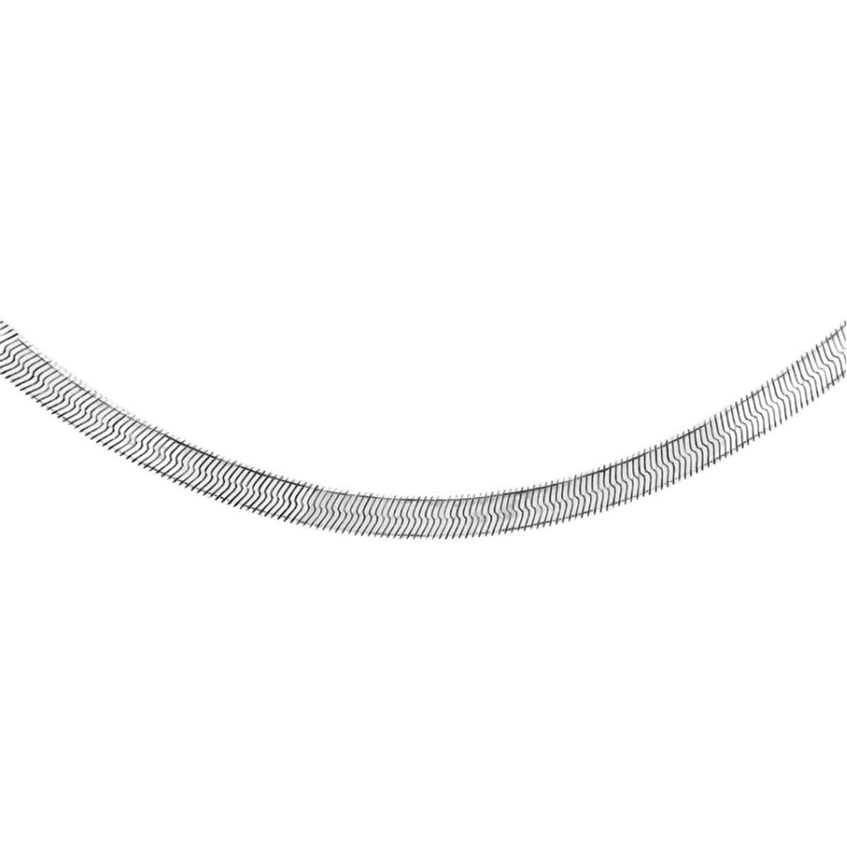 RACHEL GALLEY - Sterling Silver Flat Snake Chain With Lobster Clasp (Size - 18) 7675803 0