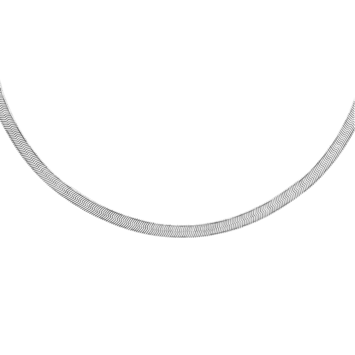 RACHEL GALLEY - Sterling Silver Flat Snake Chain With Lobster Clasp (Size - 18) 7675803 1
