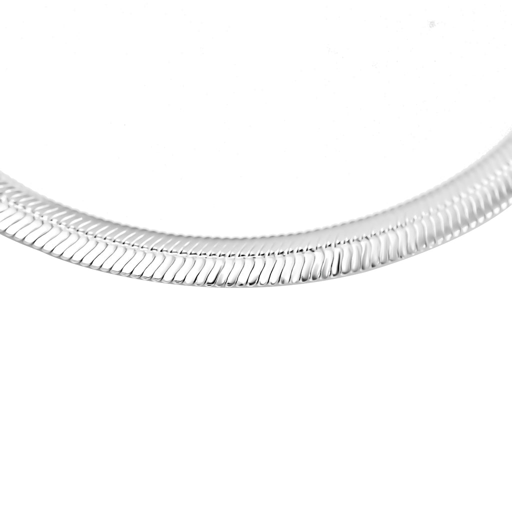 RACHEL GALLEY - Sterling Silver Flat Snake Chain With Lobster Clasp (Size - 18)_7675803_3
