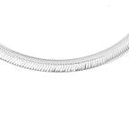 RACHEL GALLEY - Sterling Silver Flat Snake Chain With Lobster Clasp (Size - 18)_7675803_3