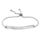 Sterling Silver Polished Slider Adjustable Bracelet (Size - 6.5 - 9 Adjustable)_7676276