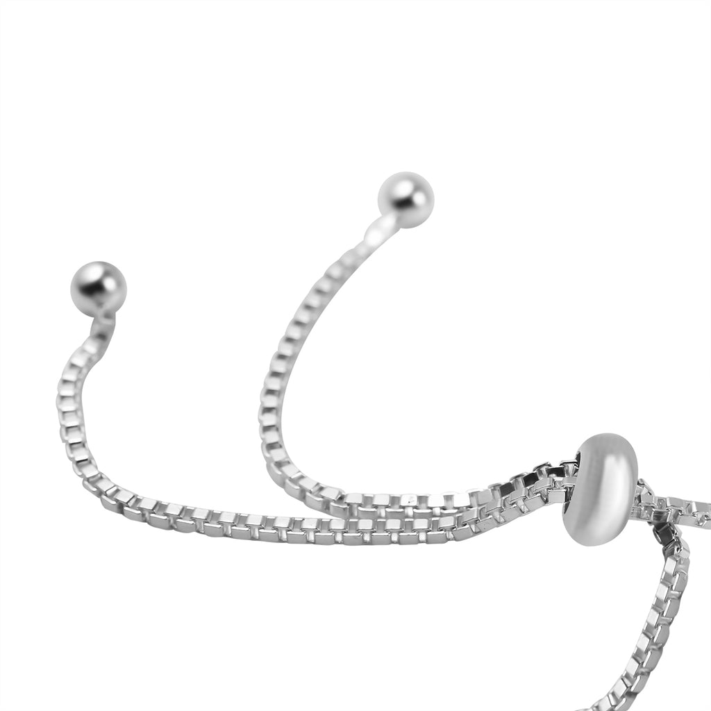 Sterling Silver Polished Slider Adjustable Bracelet (Size - 6.5 - 9 Adjustable)_7676276_4