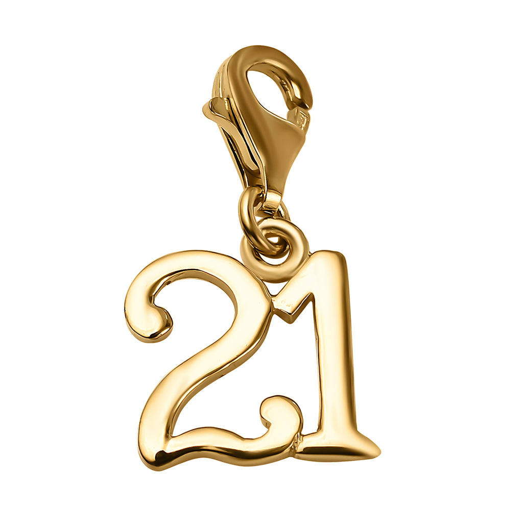 Rachel Galley - Yellow Gold Overlay Sterling Silver 21 Charm_7676364_2