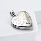 Rachel Galley Rhodium Overlay Sterling Silver Moon & Back Heart Lock Pendant_7676374_1