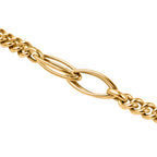 9K Yellow Gold Curb Double Oval Link Necklace (Size - 18), Gold Wt. 8.7 Gms_7676386_2