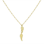 9K Yellow Gold Angel Wings Necklace (Size - 18), Gold Wt. 3.4 Gms_7676407_1