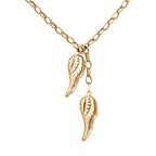 9K Yellow Gold Angel Wings Necklace (Size - 18), Gold Wt. 3.4 Gms_7676407_2