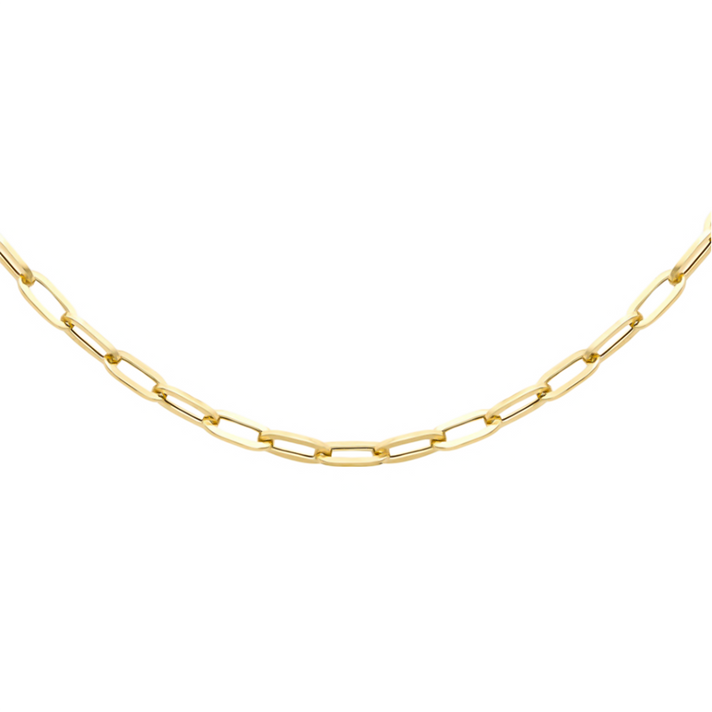 9K Yellow Gold  Paperclip Necklace (Size - 20), Gold Wt. 5.2 Gms 7676409 1