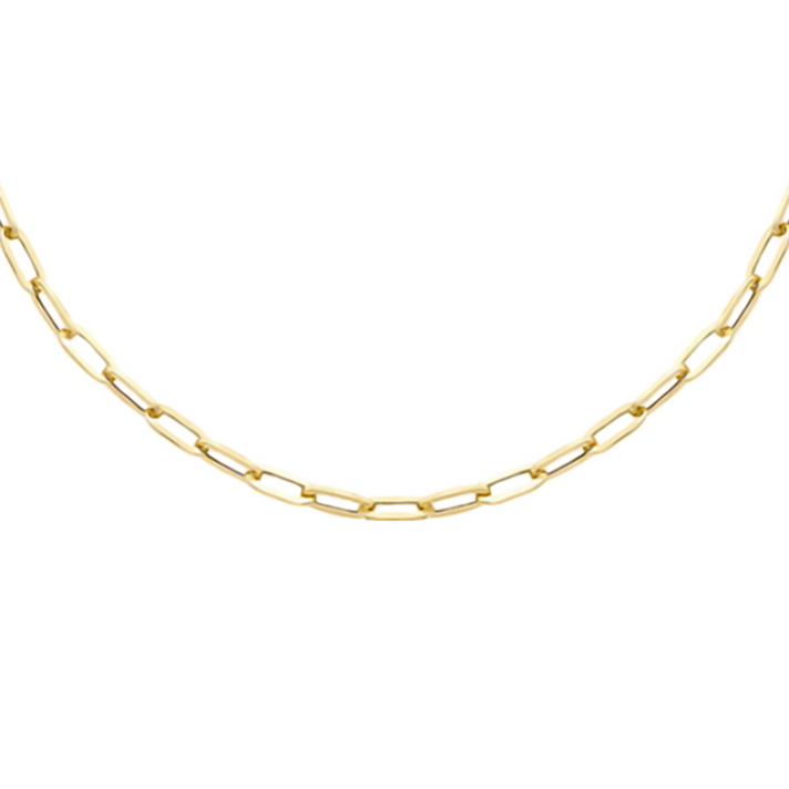 9K Yellow Gold  Paperclip Necklace (Size - 20), Gold Wt. 5.2 Gms 7676409 2