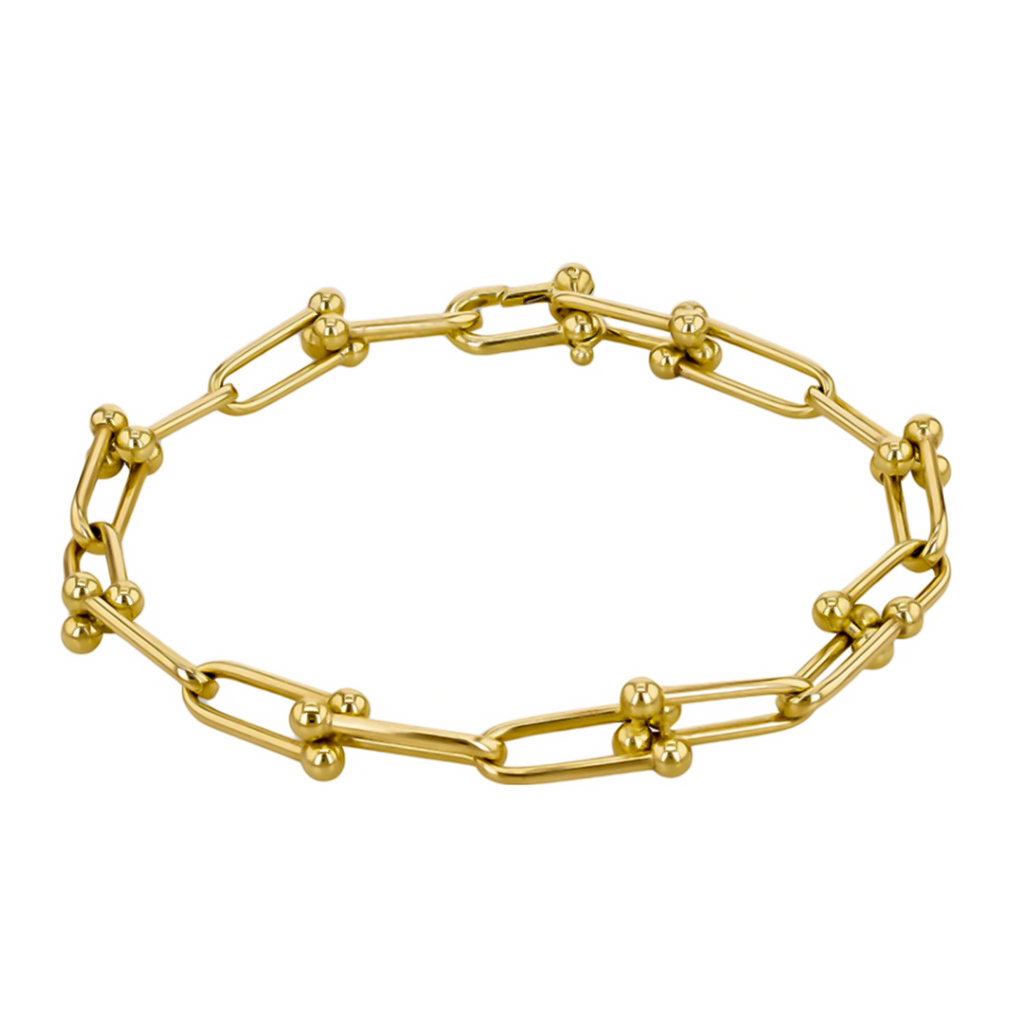 9K Yellow Gold Bracelet with Lobster Clasp (Size - 8), Gold Wt. 7.90 Gms._7676423