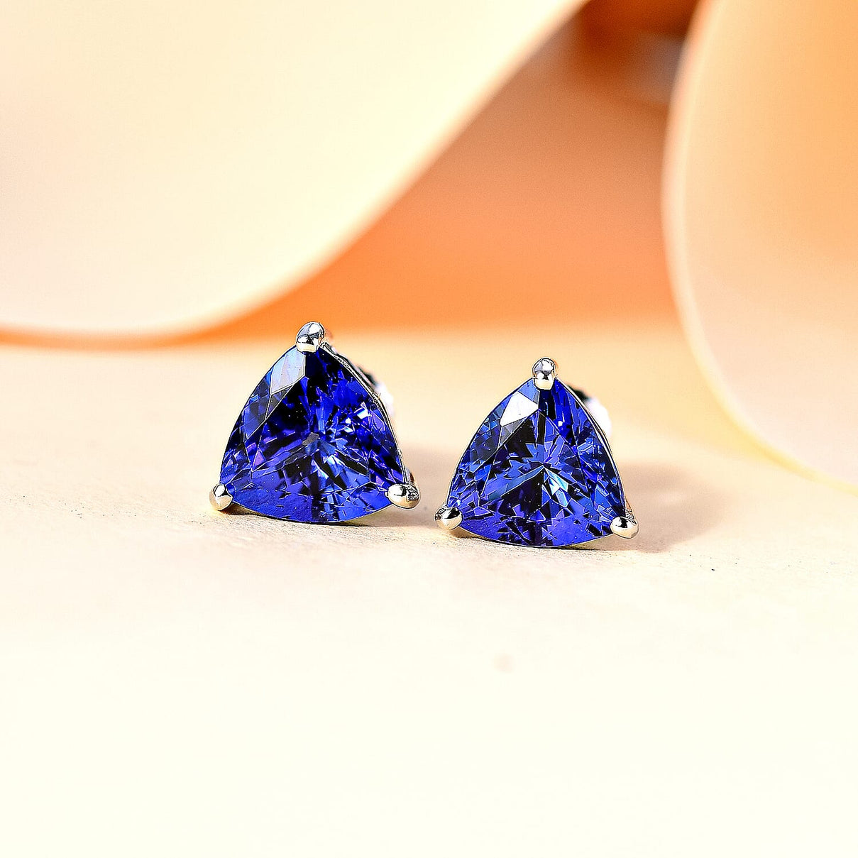 RHAPSODY AAAA Tanzanite Solitaire Stud Earrings in 950 Platinum 5.01 Ct 7676619 1