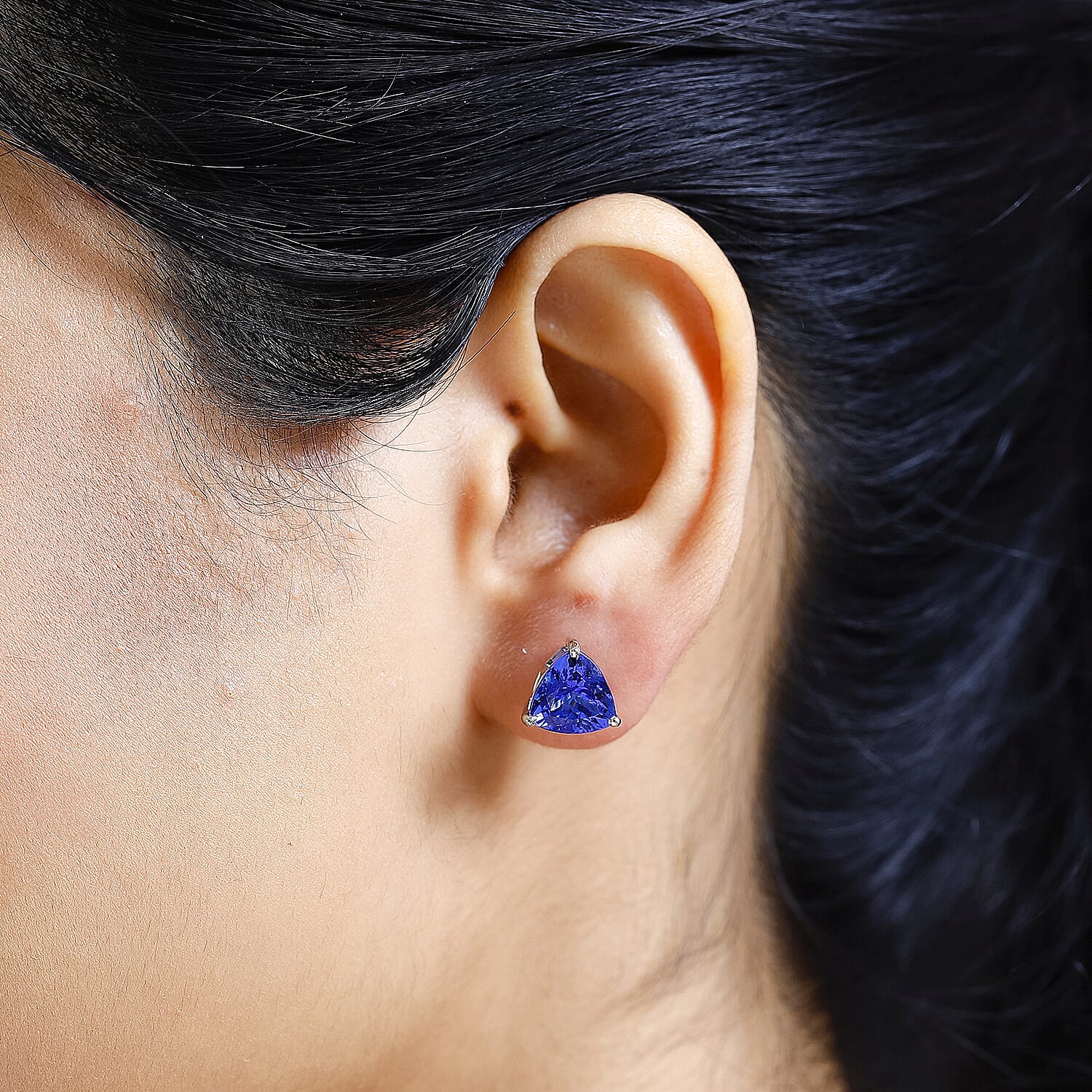 RHAPSODY AAAA Tanzanite Solitaire Stud Earrings in 950 Platinum 5.01 Ct 7676619 2
