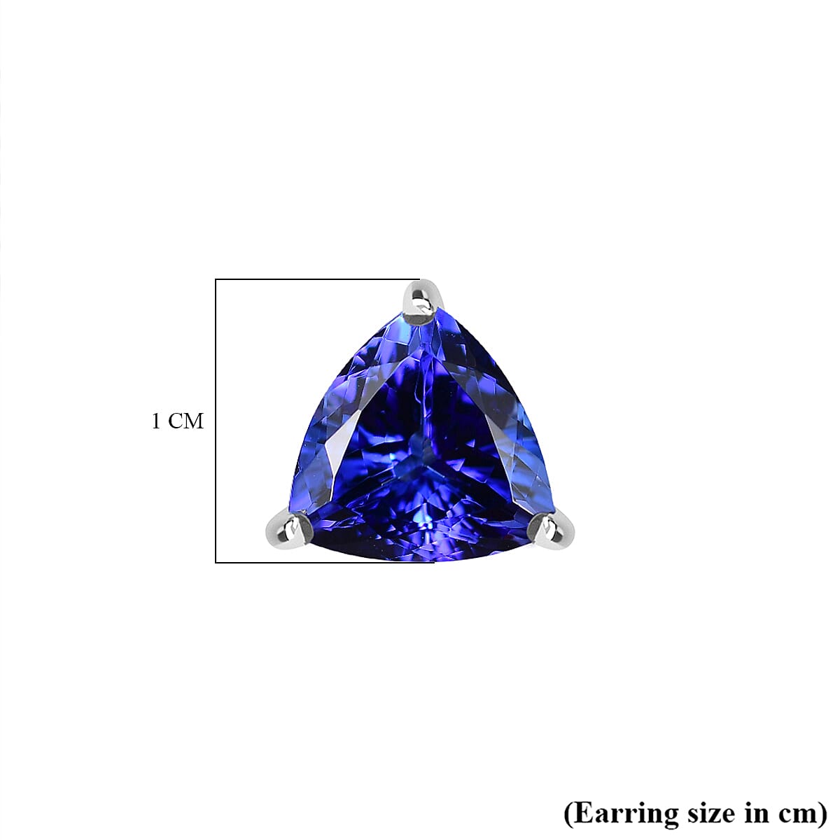 RHAPSODY AAAA Tanzanite Solitaire Stud Earrings in 950 Platinum 5.01 Ct 7676619 5