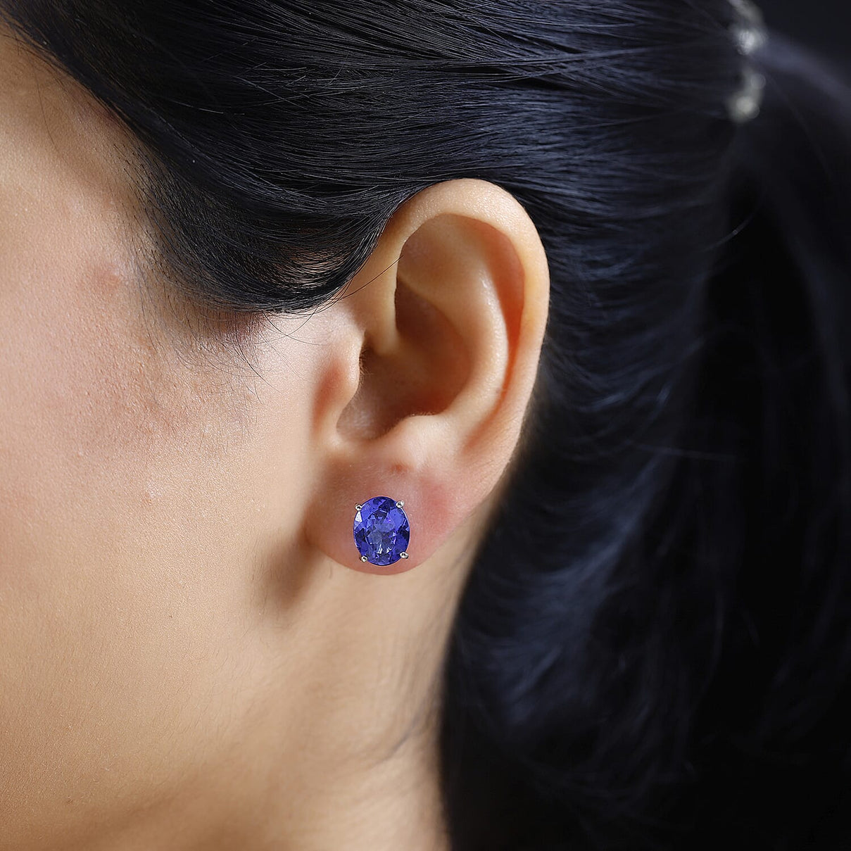RHAPSODY 950 Platinum AAAA Tanzanite Solitaire Stud Earrings 5.07 Ct 7676620 3