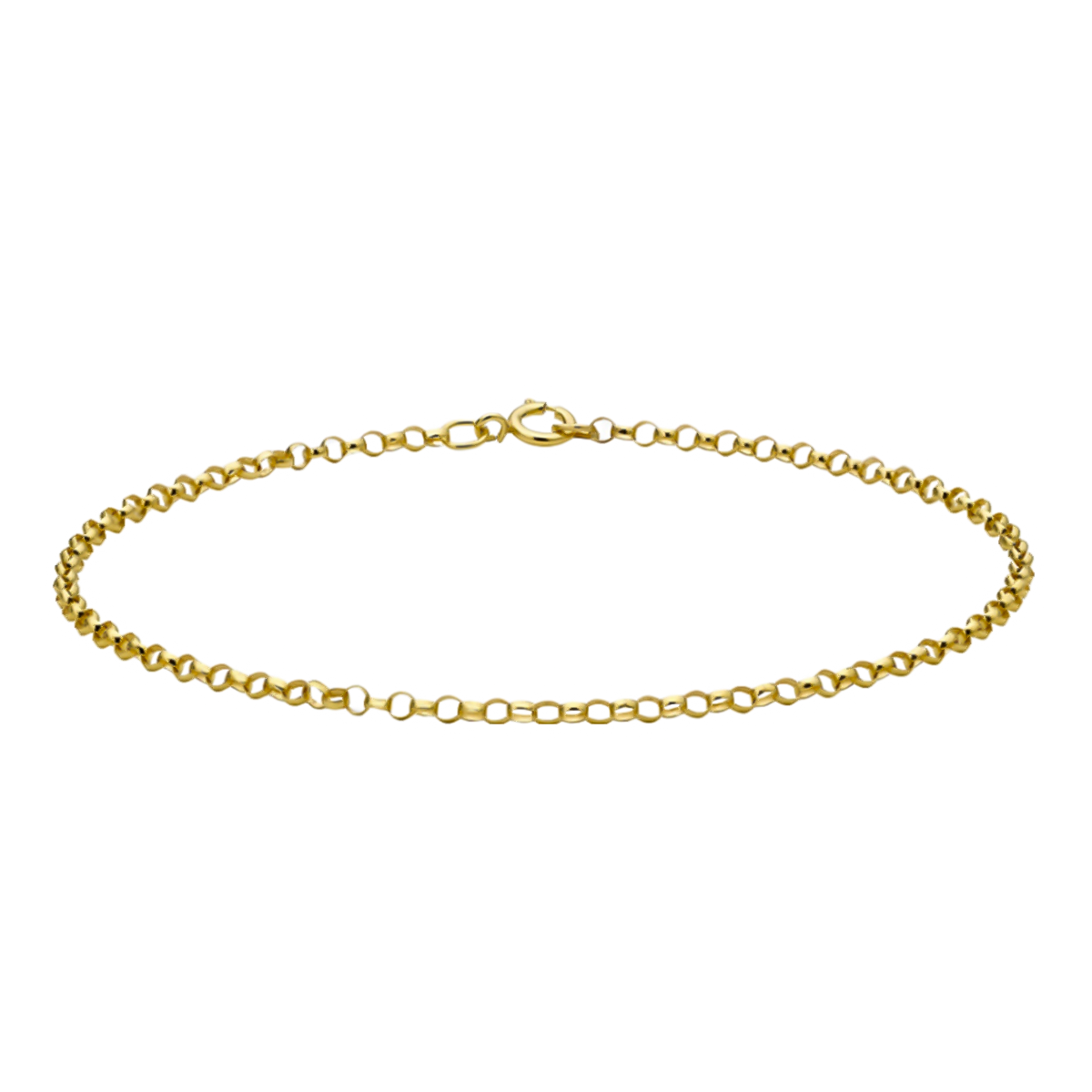 9K Yellow Gold Belcher Bracelet (Size - 7) 7676621 0
