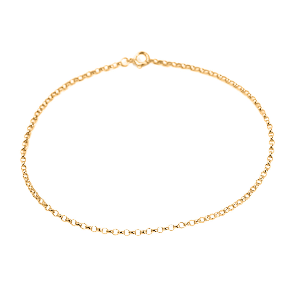 9K Yellow Gold Belcher Bracelet (Size - 7)_7676621_2