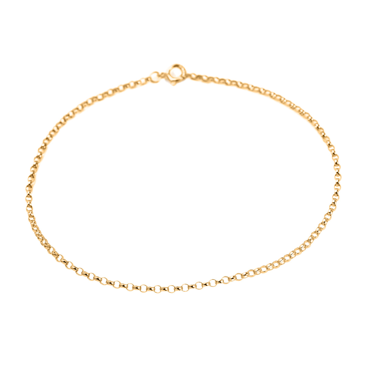 9K Yellow Gold Belcher Bracelet (Size - 7) 7676621 2