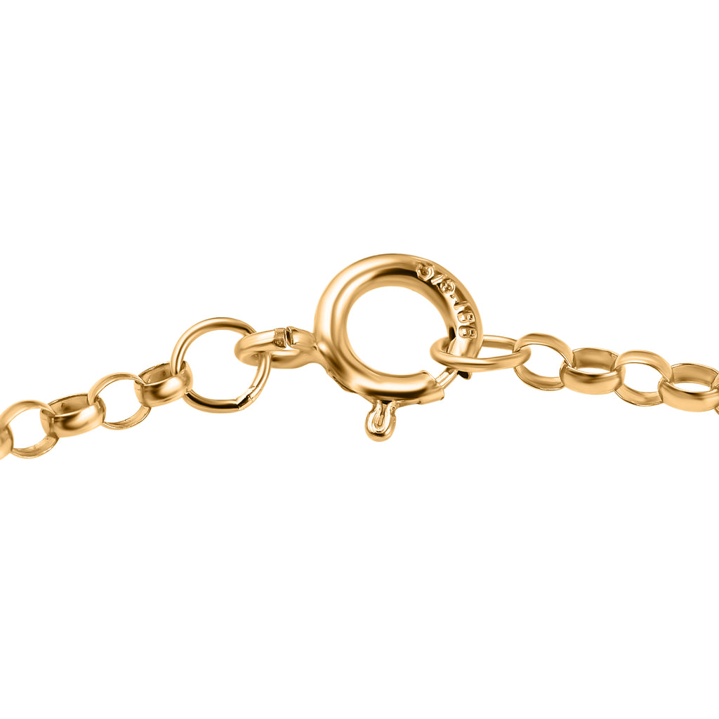 9K Yellow Gold Belcher Bracelet (Size - 7)_7676621_4