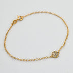 9K Yellow Gold Diamond Charms Bracelet (Size - 7)_7676625_1