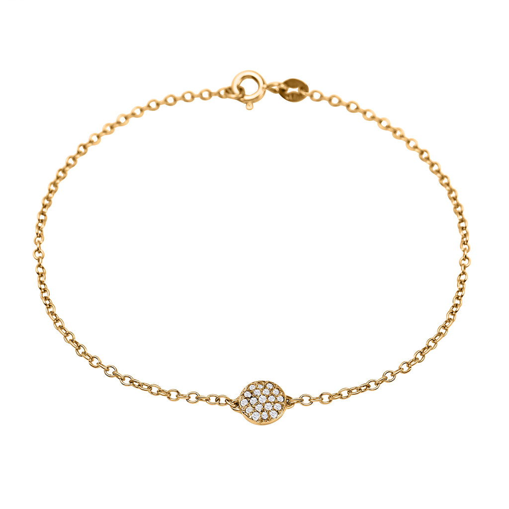 9K Yellow Gold Diamond Charms Bracelet (Size - 7)_7676625_2