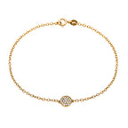 9K Yellow Gold Diamond Charms Bracelet (Size - 7)_7676625_2