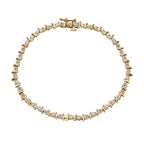 9K Yellow Gold Diamond Wave-Link Bracelet (Size - 7.25), Gold Wt. 4.80 Gms._7676626_2