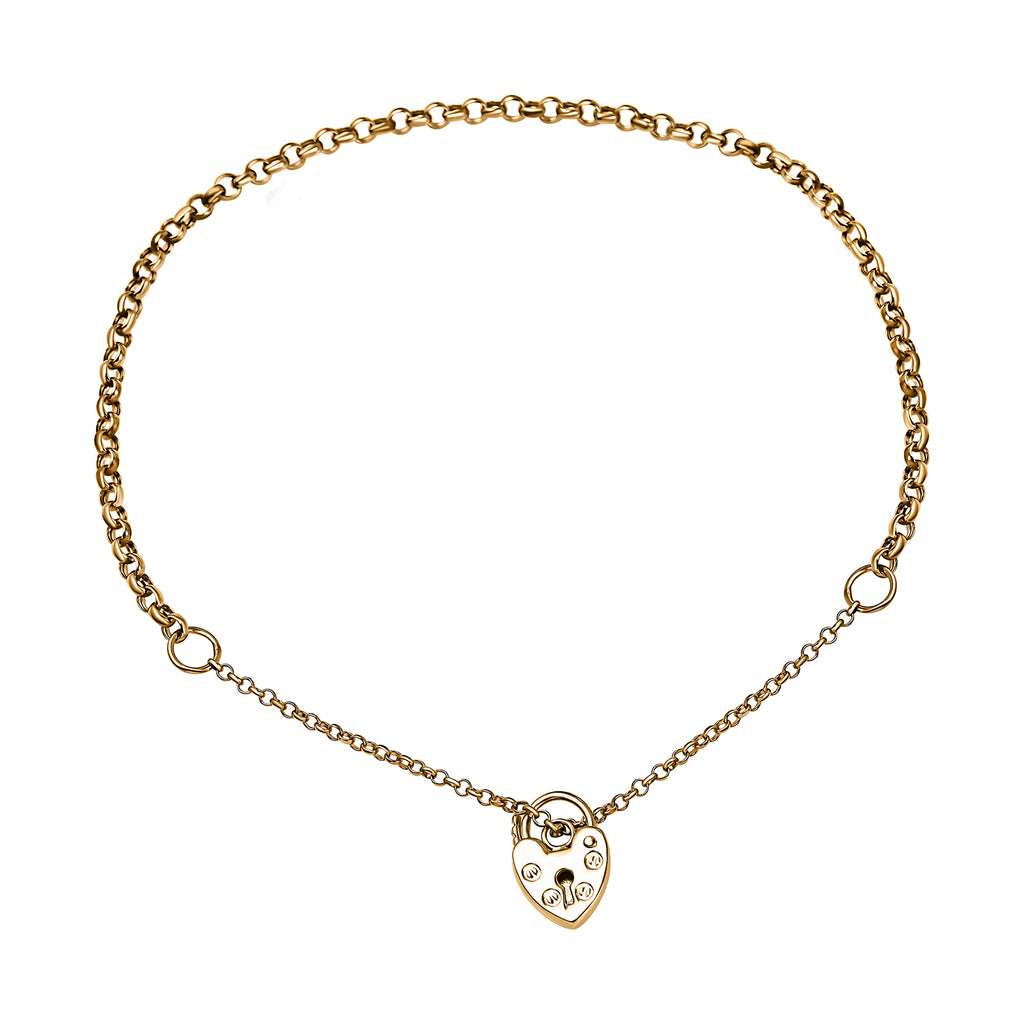 RACHEL GALLEY - 9K Yellow Gold Belcher Bracelet (Size - 7) with Pad Lock Clasp 2.2 gram_7676655_2