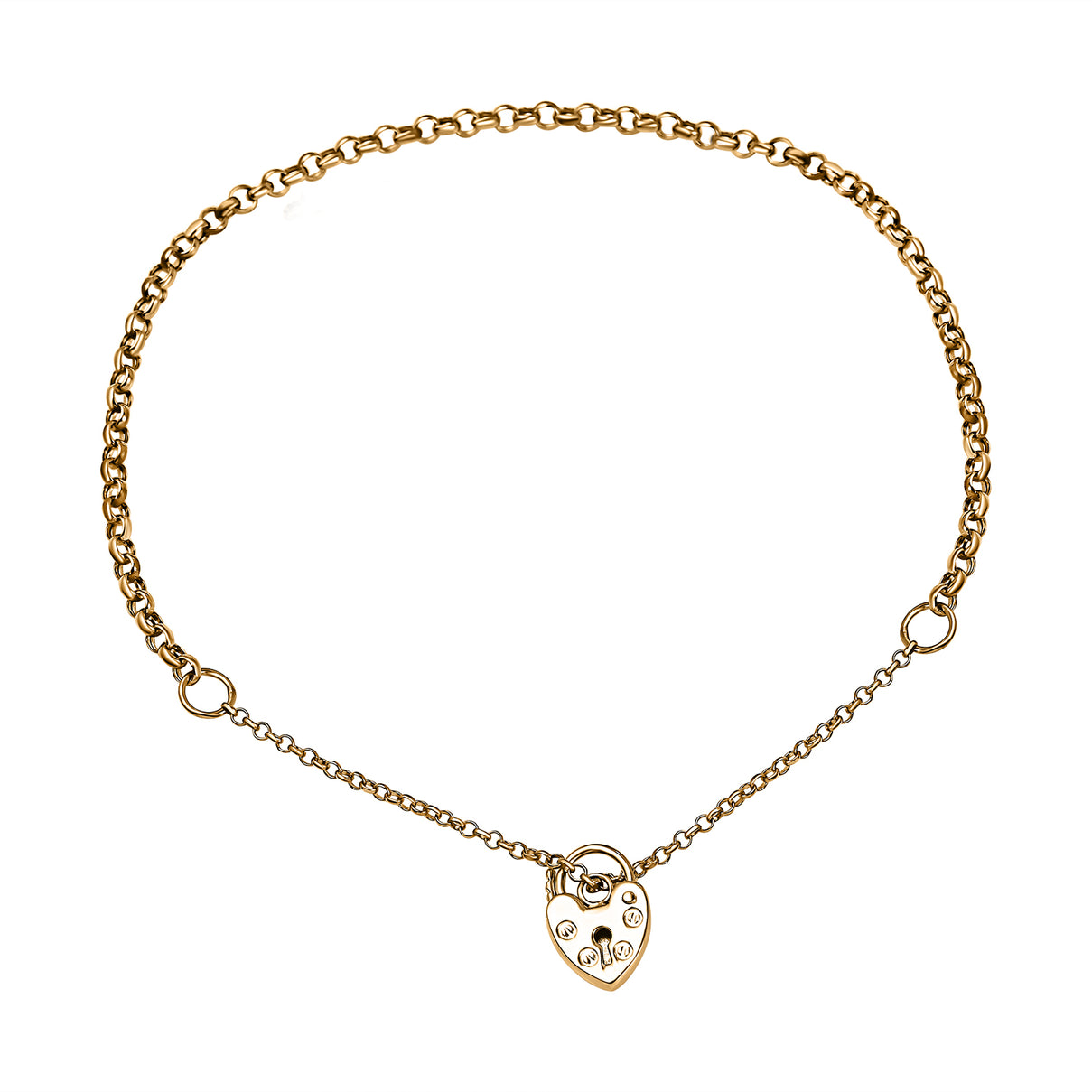RACHEL GALLEY - 9K Yellow Gold 3MM Belcher Bracelet (Size - 7) with Pad Lock Clasp 7676655 2