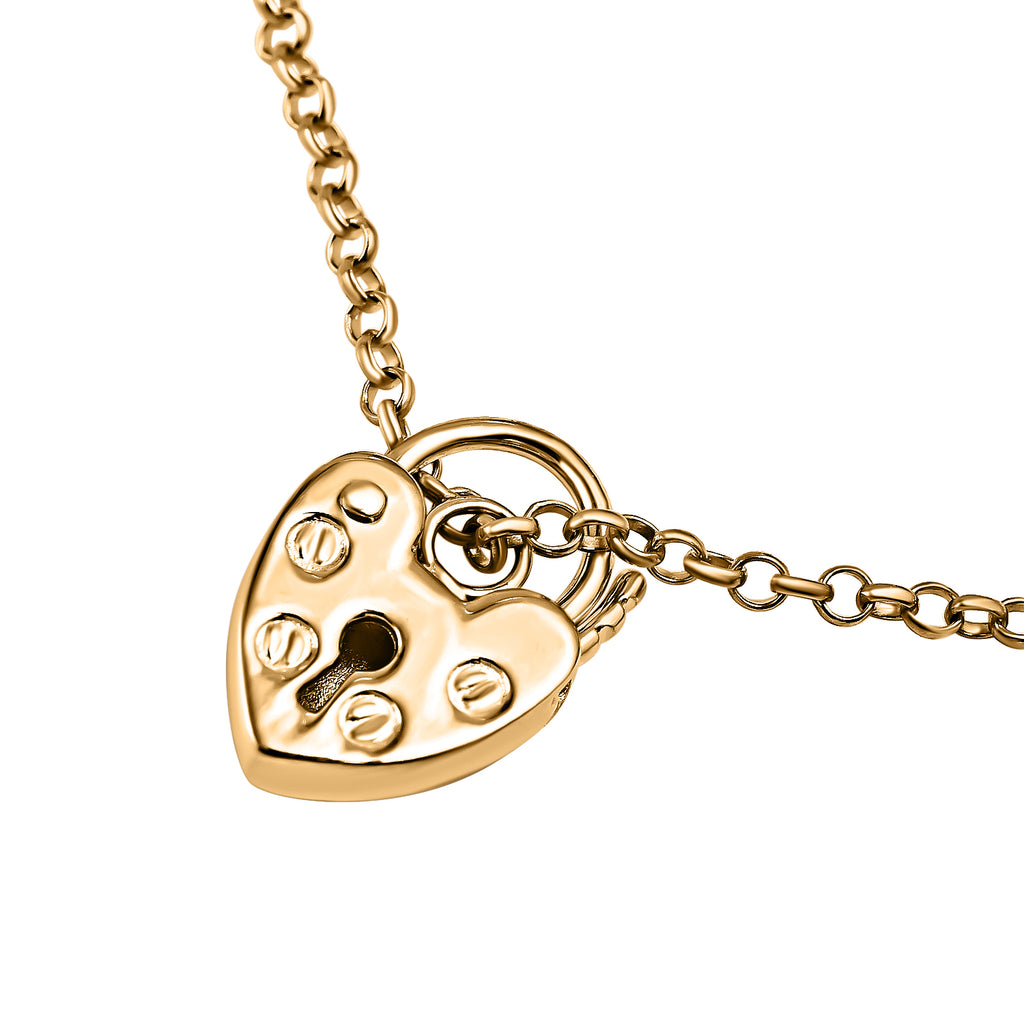 RACHEL GALLEY - 9K Yellow Gold Belcher Bracelet (Size - 7) with Pad Lock Clasp 2.2 gram_7676655_3
