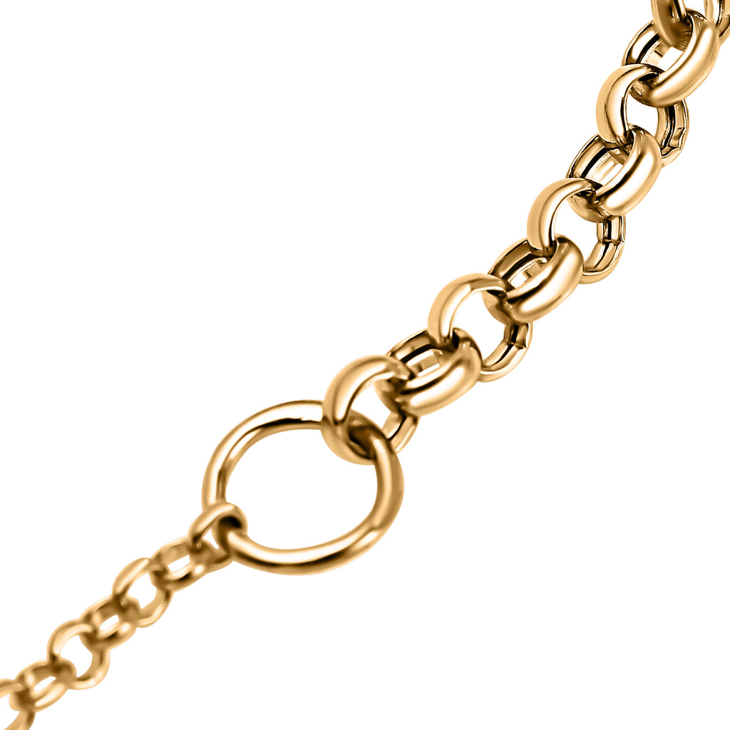 RACHEL GALLEY - 9K Yellow Gold Belcher Bracelet (Size - 7) with Pad Lock Clasp 2.2 gram_7676655_4